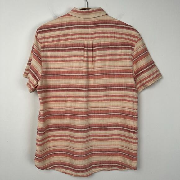Marine Layer Mens Stretch Selvage Short Sleeve Shirt Size Small Outdoor Beach - Picture 3 of 8
